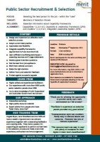 Public Sector Recruitment & Selections Flyer